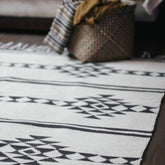 Neutral Medallions Rug - Kiliim- The Mob Collective